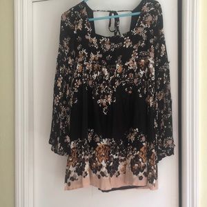 Free People floral mini dress